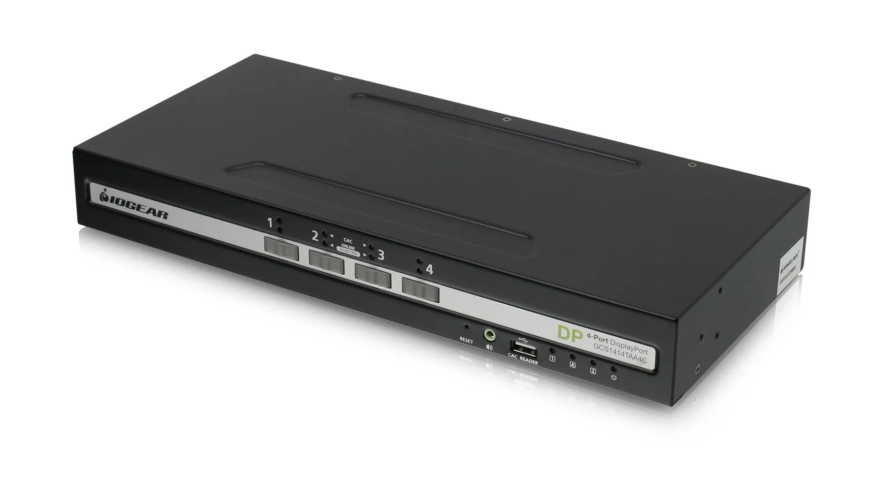 4-Port Single View DisplayPort Secure KVM Switch w/Audio and CAC support
